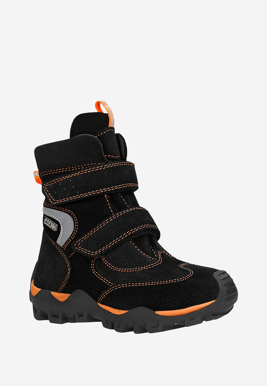 Zateplené kotníkové boty BARTEK 17292021, černo-oranžové Widok 3