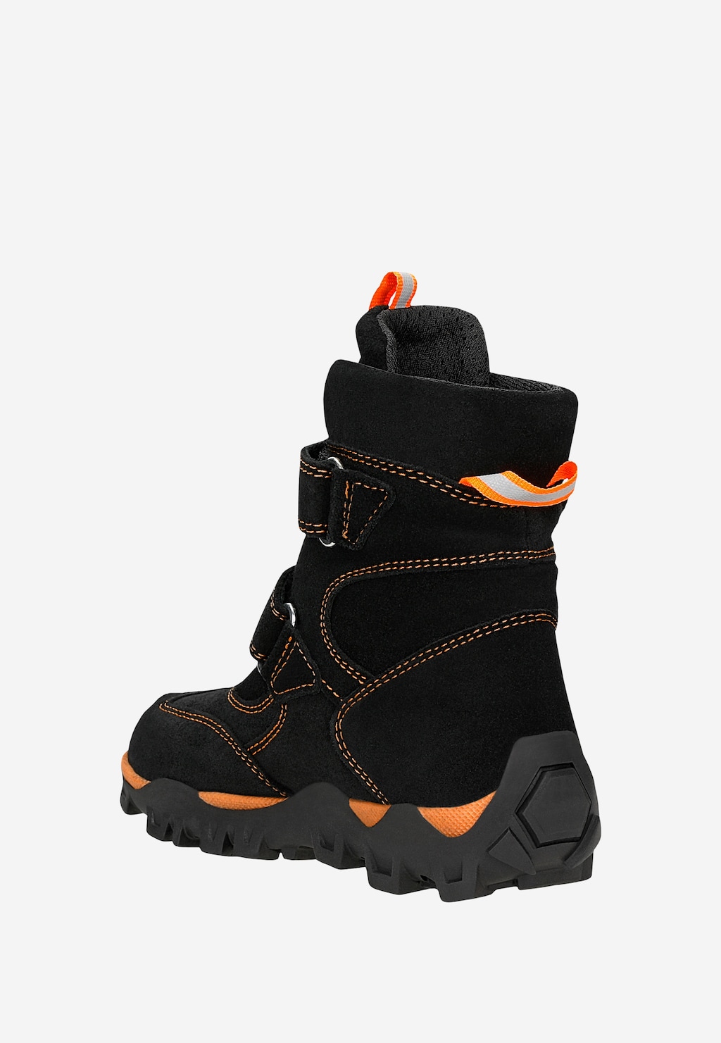 Zateplené kotníkové boty BARTEK 17292021, černo-oranžové Widok 4
