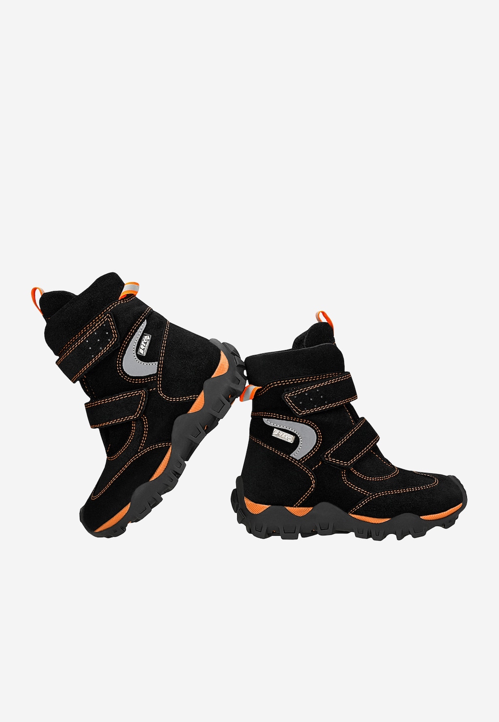 Zateplené kotníkové boty BARTEK 17292021, černo-oranžové Widok 7