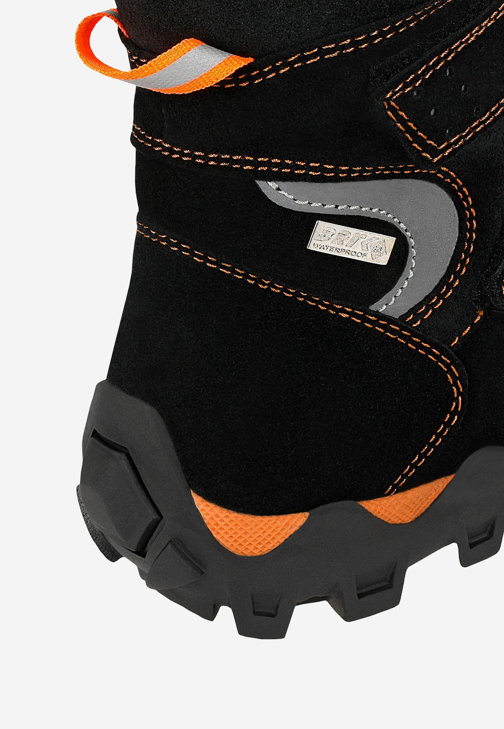 Zateplené kotníkové boty BARTEK 17292021, černo-oranžové Widok 8