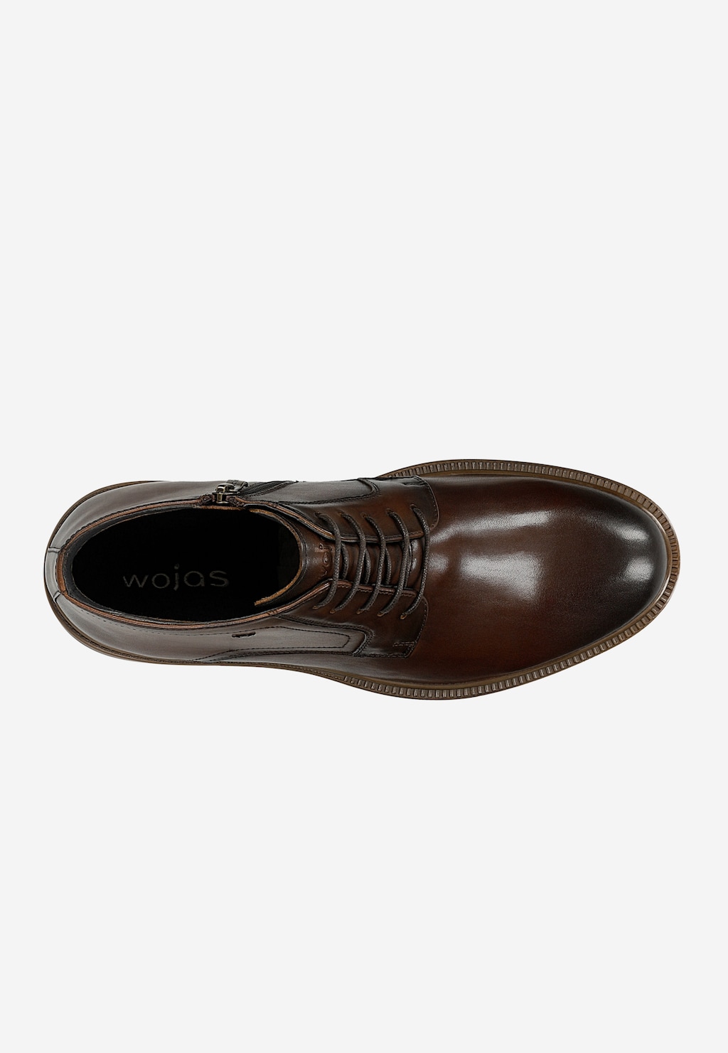 Hnedé pánske kotníkové topánky z lícovej kože 24130-52 Widok 4