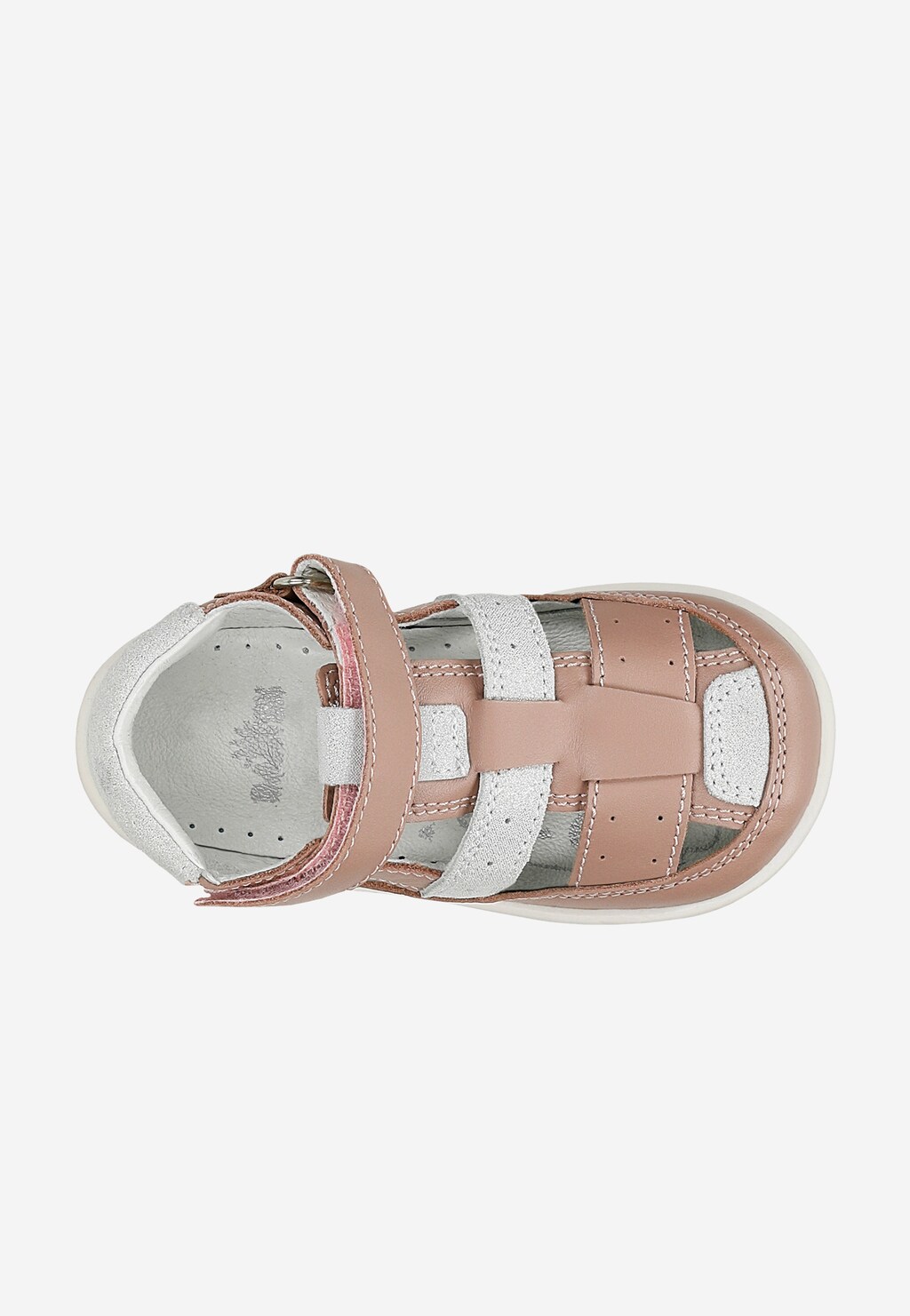 Różowe skórzane trzewiki wycięte dla dziewczynki BARTEK 011694-003 II Widok 4