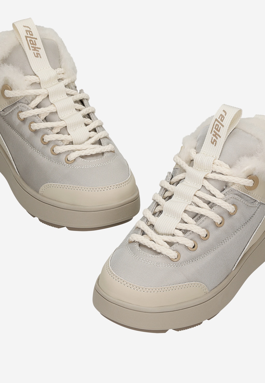 Béžové sněhule RELAKS s vnitřním zateplením R64012-14 Widok 6