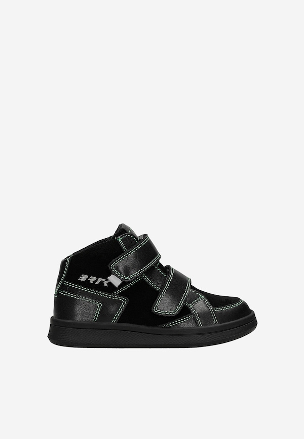 Czarno-zielone trzewiki chłopięce zapinane na rzep BARTEK 86317-71