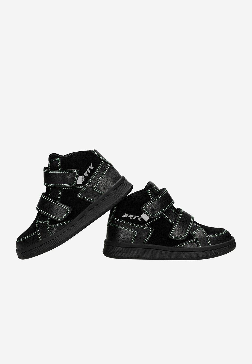 Czarno-zielone trzewiki chłopięce zapinane na rzep BARTEK 86317-71 Widok 6