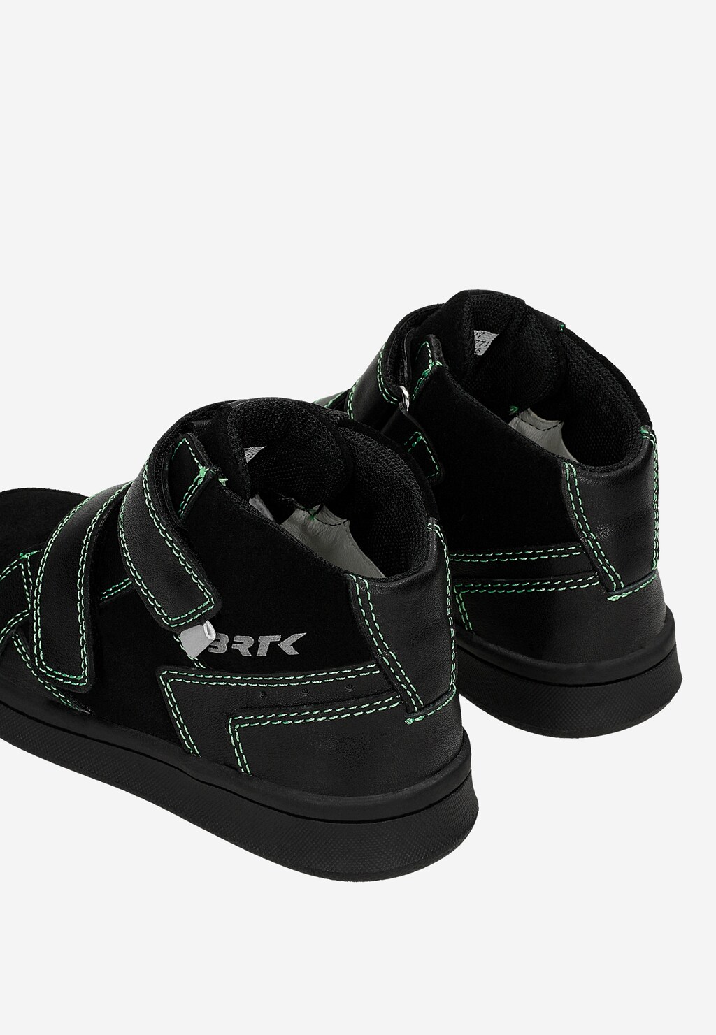 Czarno-zielone trzewiki chłopięce zapinane na rzep BARTEK 86317-71 Widok 8