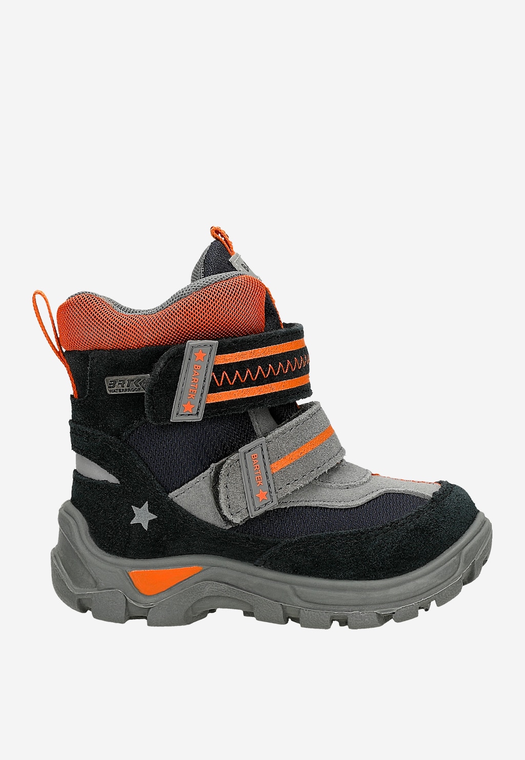 Zateplené kotníkové boty BARTEK T-51581/98, černošedooranžové Widok 2