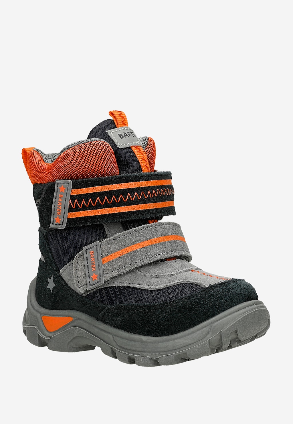 Zateplené kotníkové boty BARTEK T-51581/98, černošedooranžové Widok 3