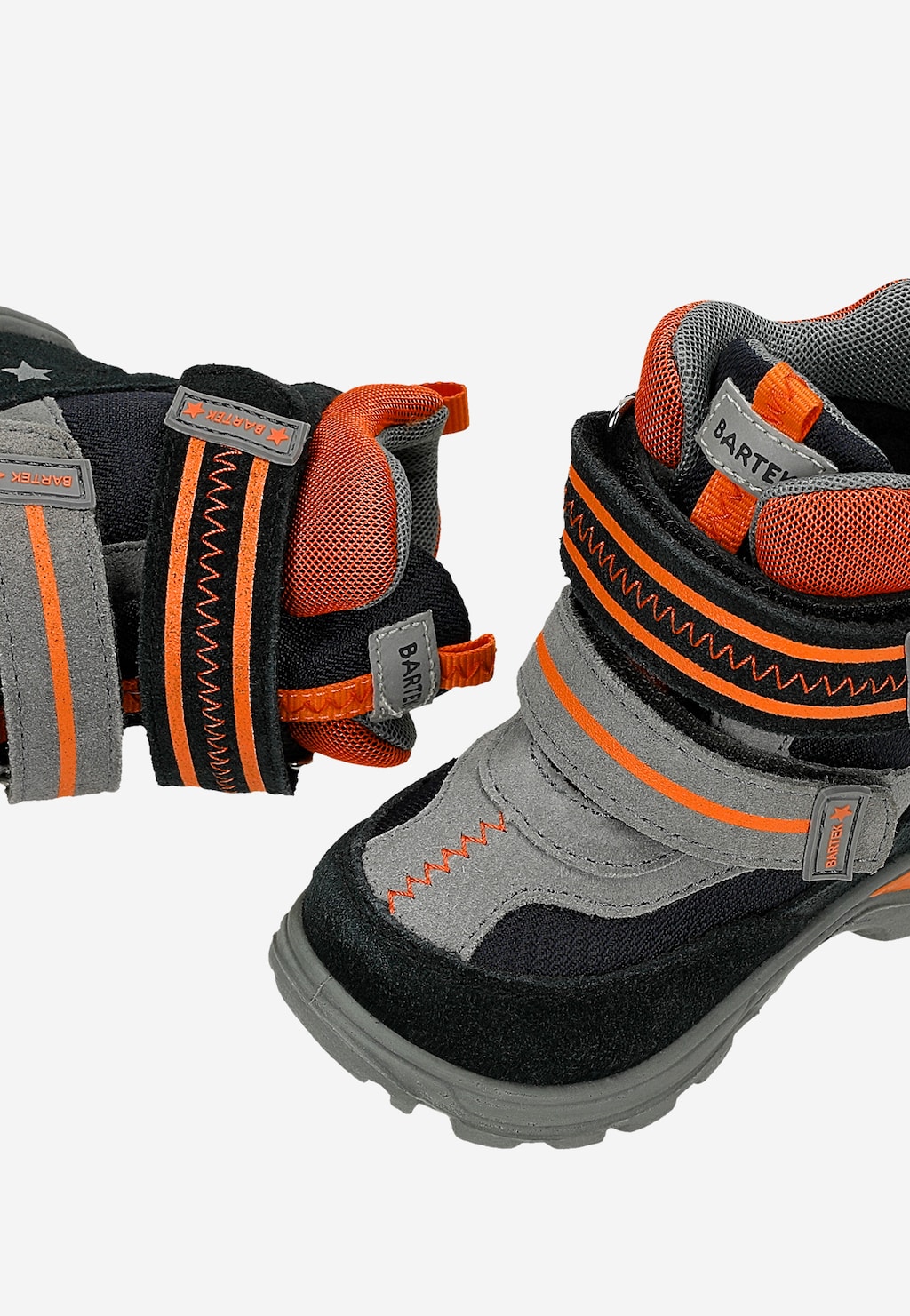 Zateplené kotníkové boty BARTEK T-51581/98, černošedooranžové Widok 9