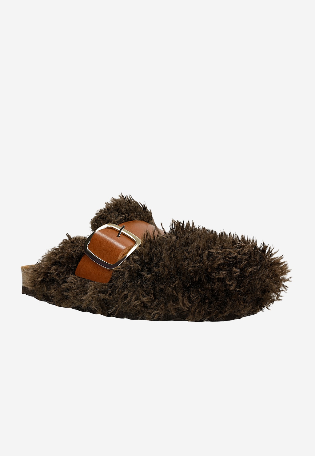 Měkké chlupaté pantofle RELAKS na korkové podrážce R34015-83 Widok 2