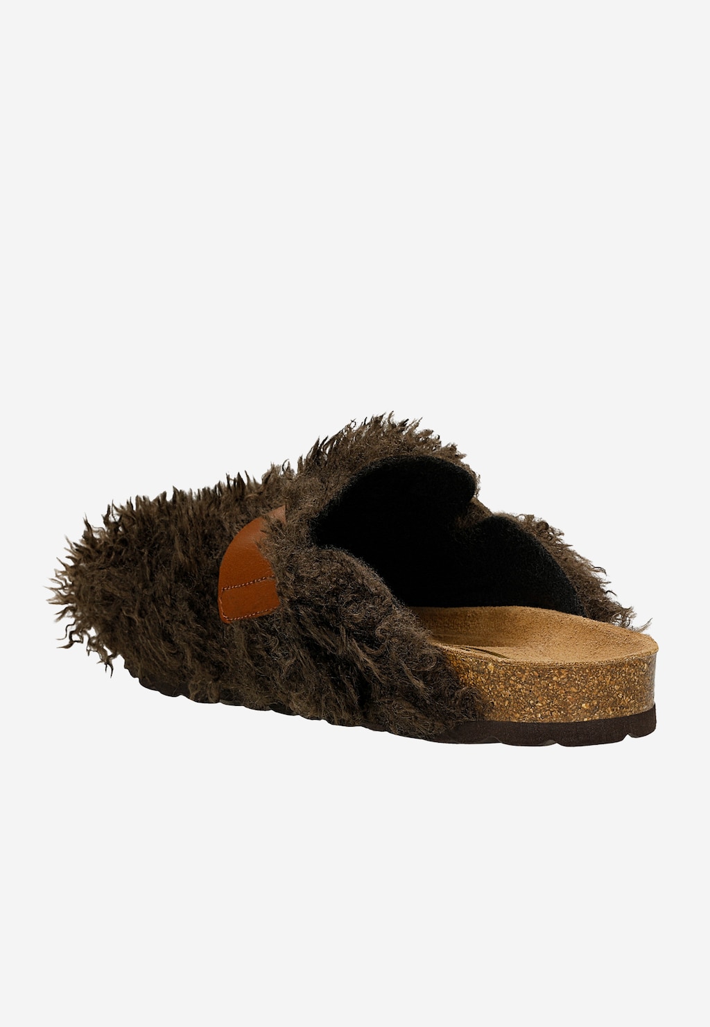 Měkké chlupaté pantofle RELAKS na korkové podrážce R34015-83 Widok 3