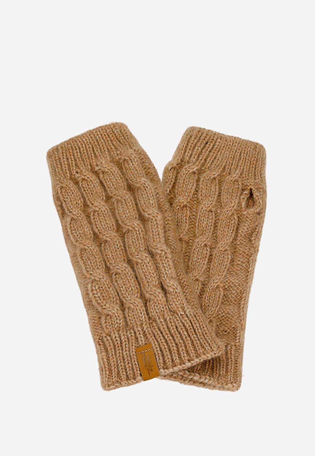 Světle hnědé rukavice bez prstů RELAKS s merino vlnou R95005-83 Widok 2