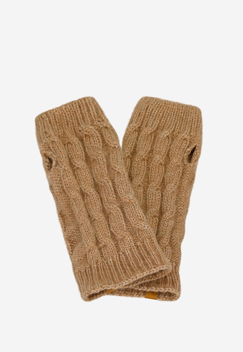 Světle hnědé rukavice bez prstů RELAKS s merino vlnou R95005-83 Widok 3