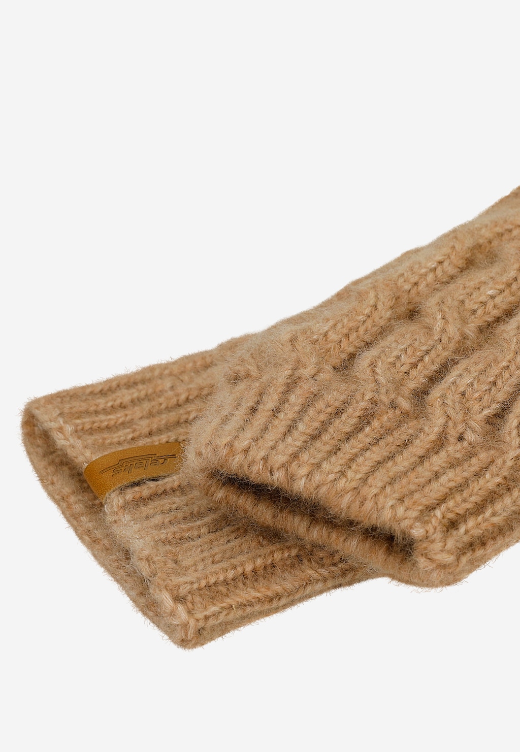 Světle hnědé rukavice bez prstů RELAKS s merino vlnou R95005-83 Widok 4