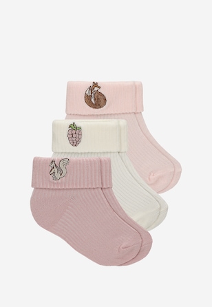 3-pak bambusowych skarpet dziecięcych BARTEK z jesiennym motywem 85706-45