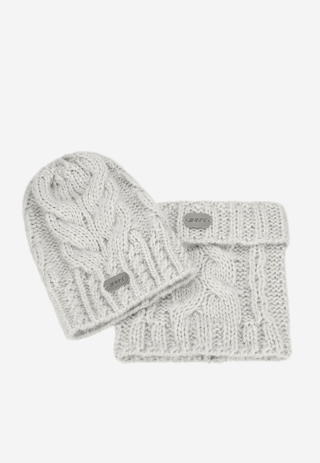 Zimowy zestaw BARTEK z wełny merino 85604-80, czapka + komin Widok 4