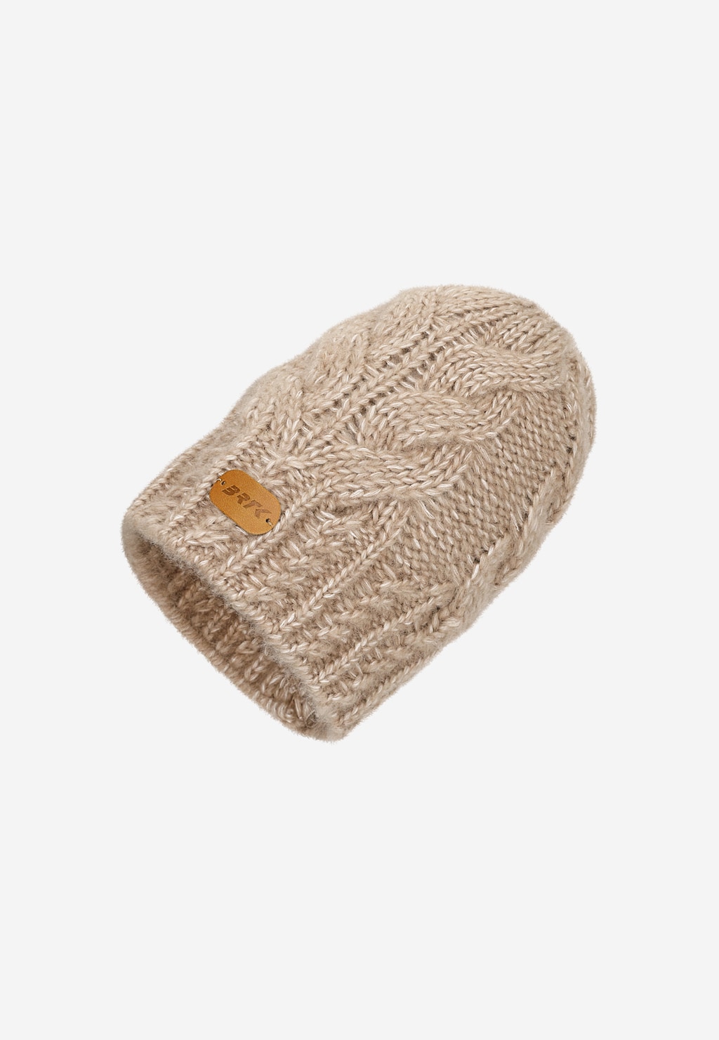 Beżowy zestaw BARTEK z wełną merino 85604-84, czapka + komin Widok 2