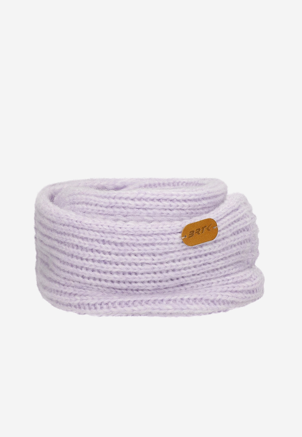 Fioletowy zestaw BARTEK 85603-86  z wełną merino - czapka z dwoma pomponami i komin Widok 3