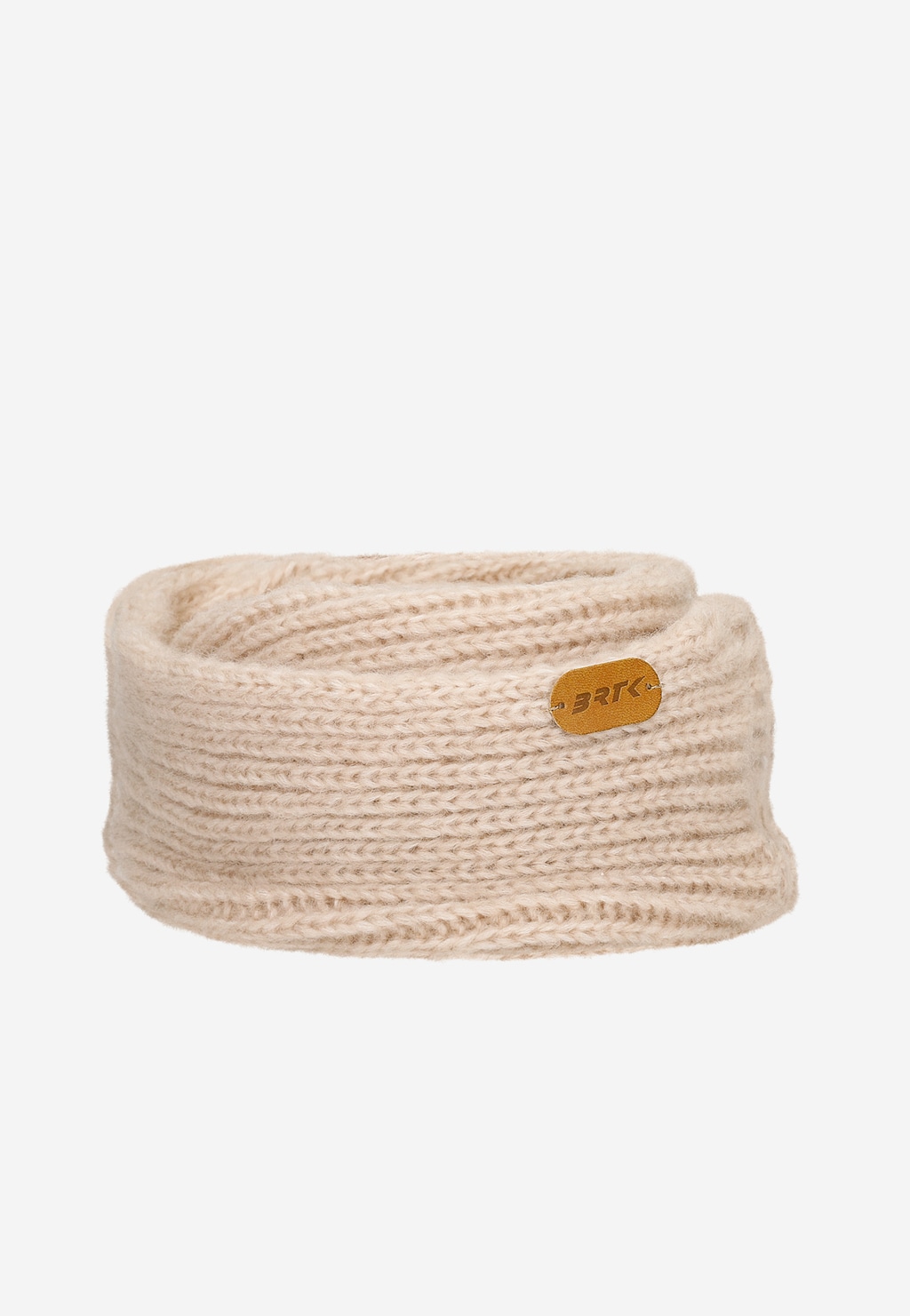 Zestaw zimowy z wełną merino BARTEK 85603-84 beżowa czapka z dwoma pomponami i komin Widok 3