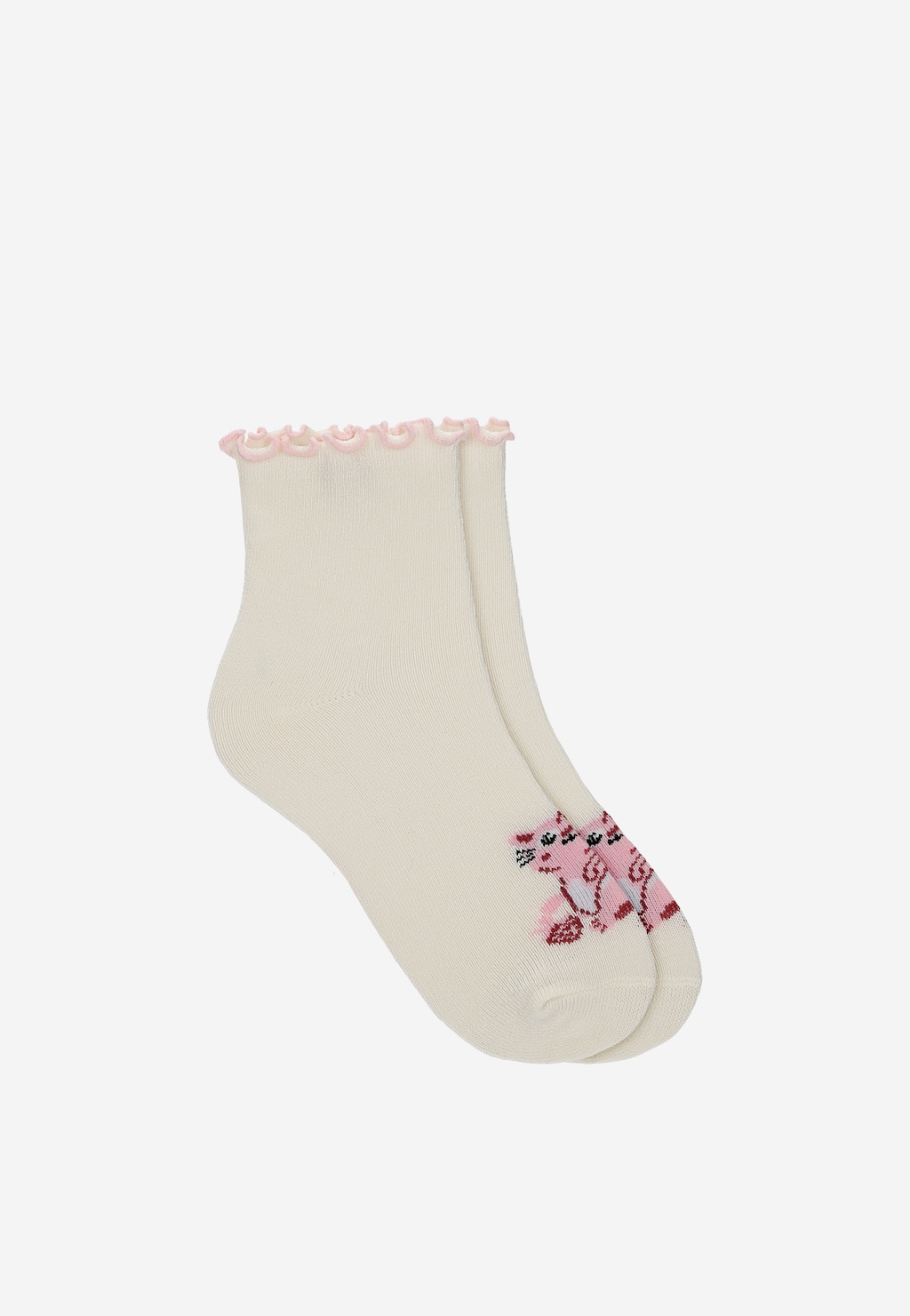 Różowe skarpety dziecięce w truskawkowy motyw 3-pak BARTEK 85707-45 Widok 4