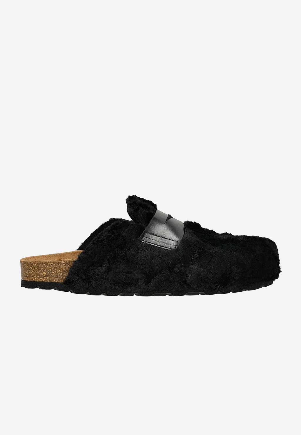 Czarne kapcie RELAKS na korkowej podeszwie R34016-81 Widok 1