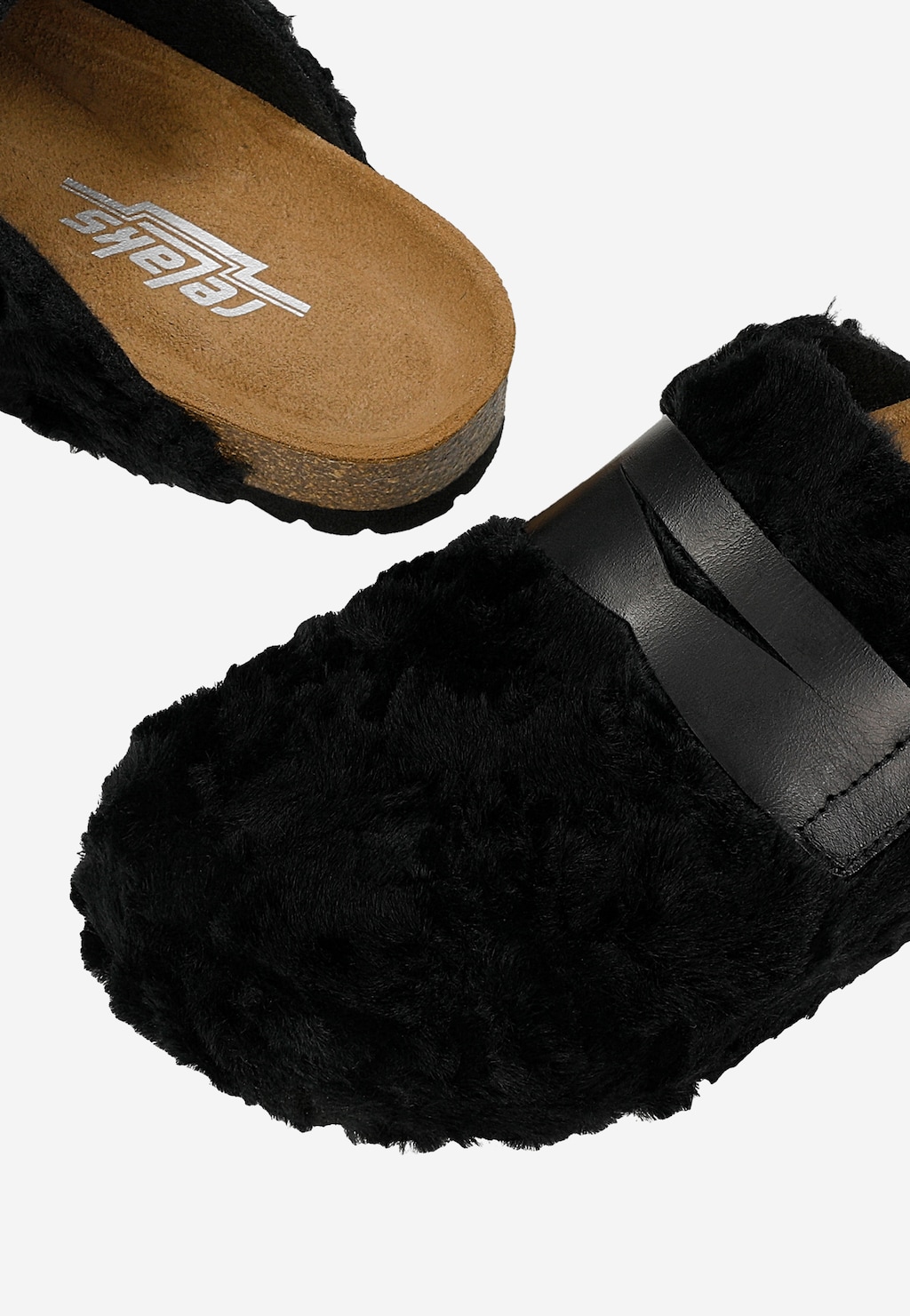 Czarne kapcie RELAKS na korkowej podeszwie R34016-81 Widok 6
