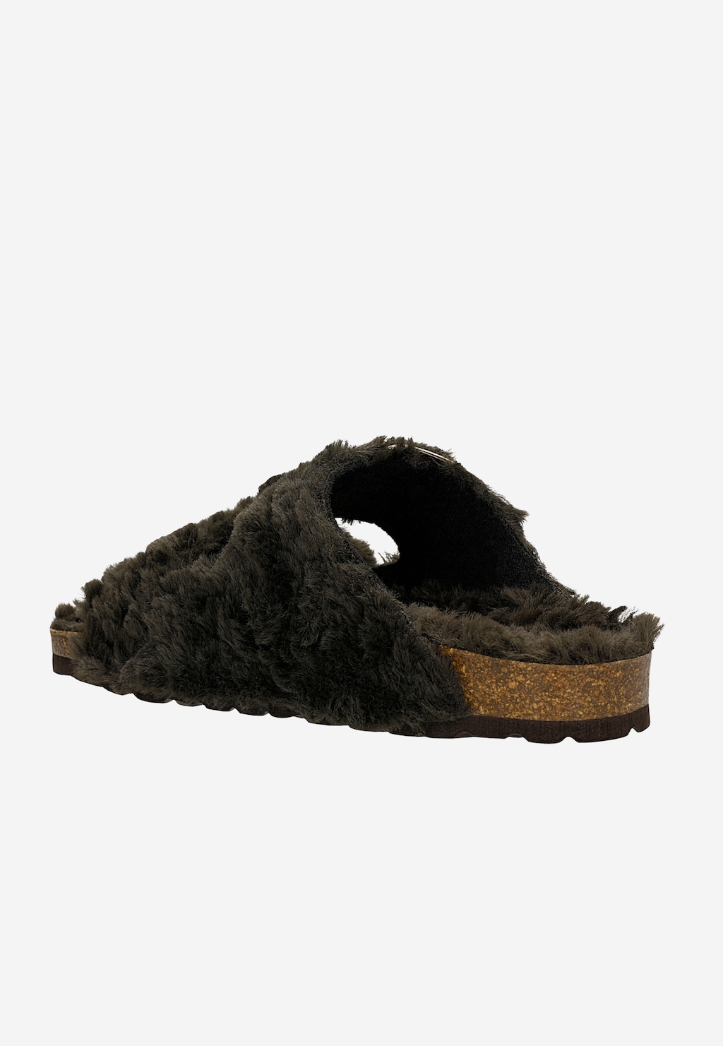 Brązowe futrzane pantofle domowe RELAKS R34014-12 R34014-12 Widok 3