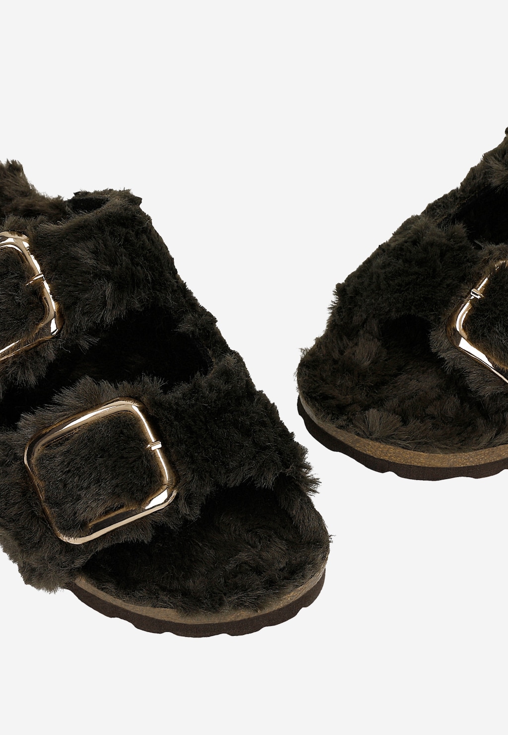 Brązowe futrzane pantofle domowe RELAKS R34014-12 R34014-12 Widok 6