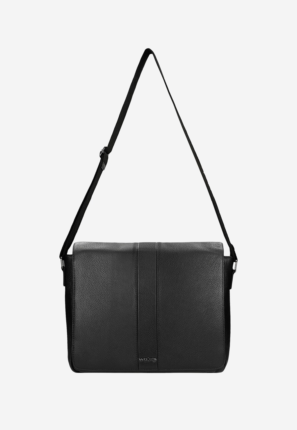 Czarna skórzana torba męska na ramię 90030-51 Widok 4