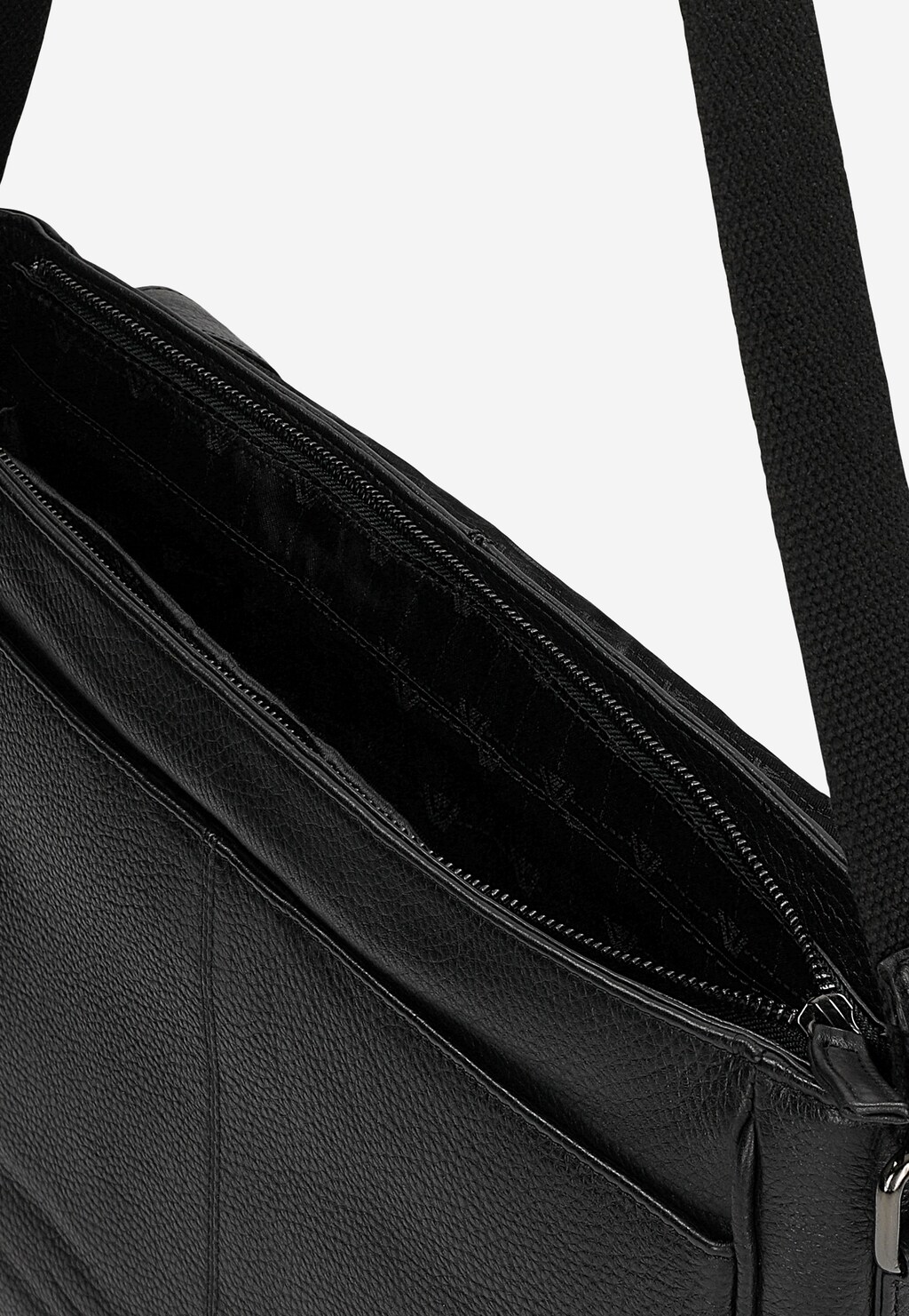 Czarna skórzana torba męska na ramię 90030-51 Widok 6