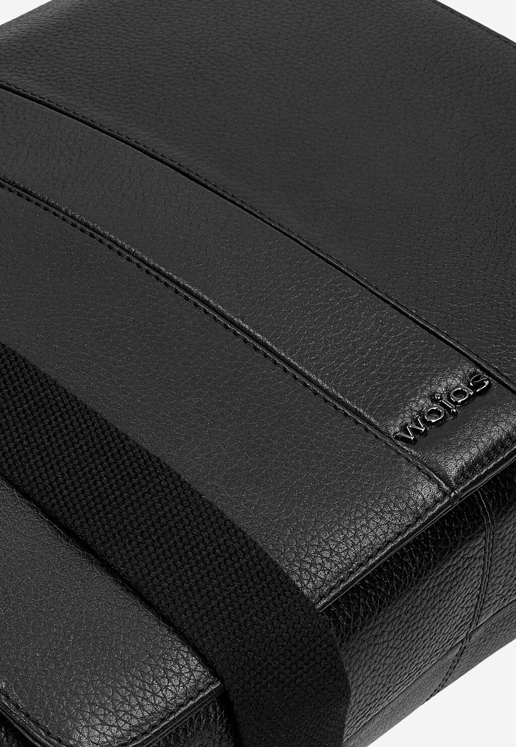 Czarna skórzana torba męska na ramię 90030-51 Widok 7