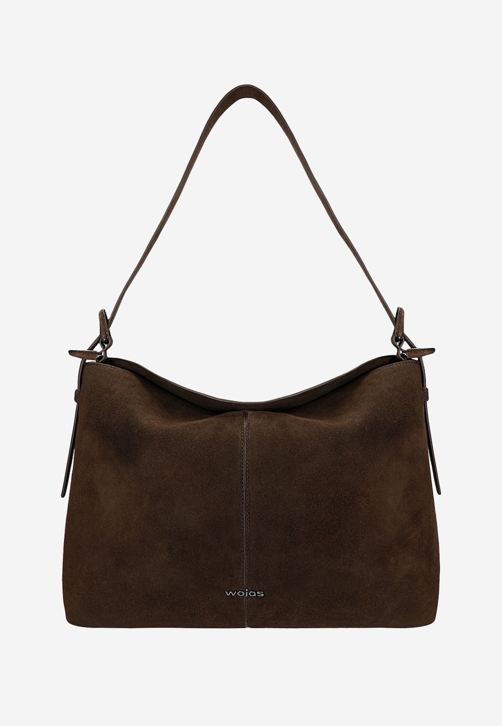 Hnedá čokoládová dámska kabelka z velúrovej štiepenky 80447-62 Widok 1