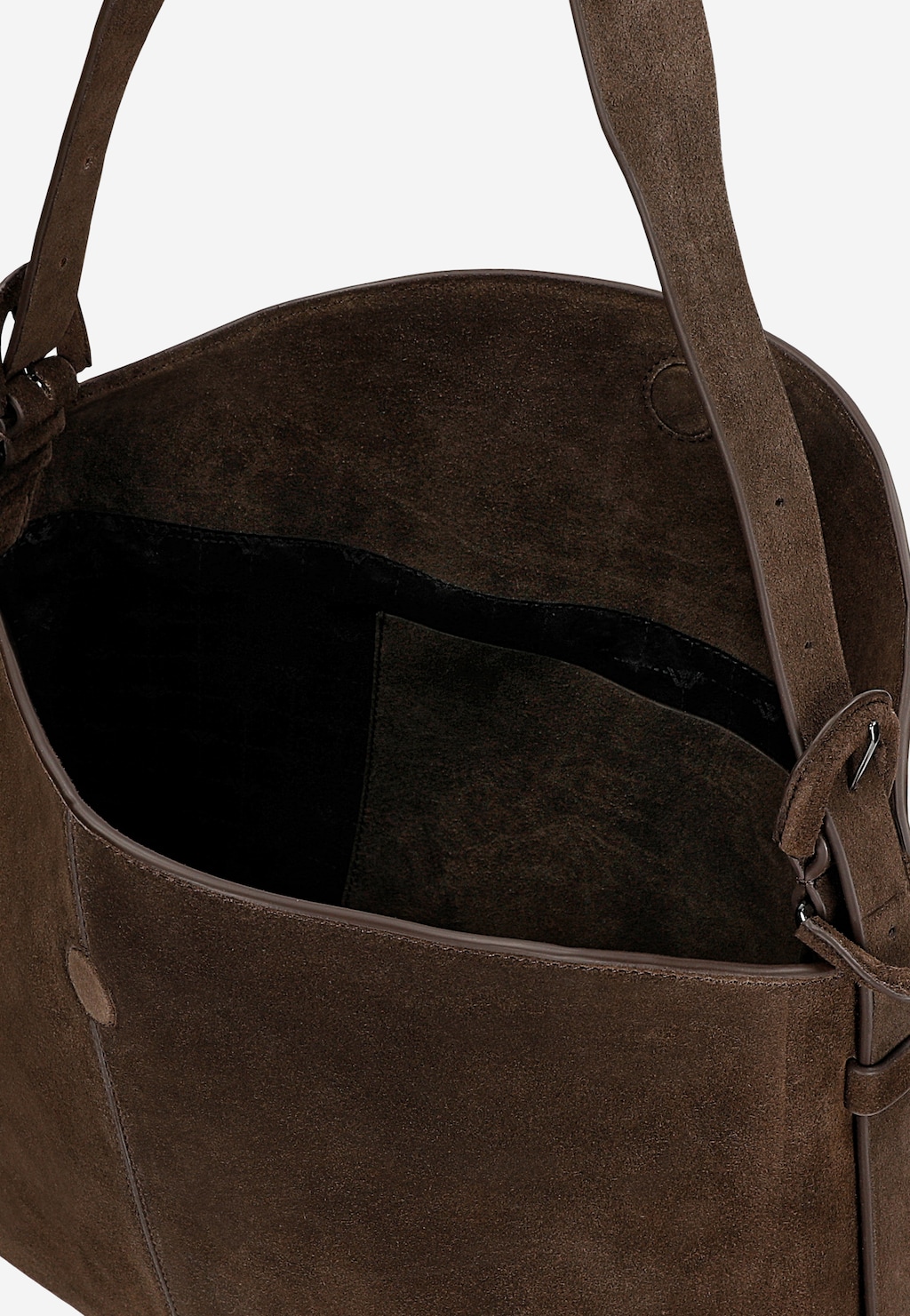 Hnedá čokoládová dámska kabelka z velúrovej štiepenky 80447-62 Widok 4