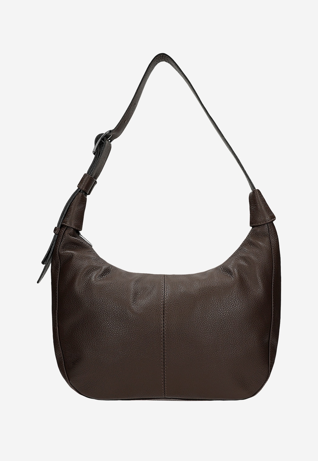 Duża czekoladowa torebka damska z łączonych skór 80453-72 Widok 3