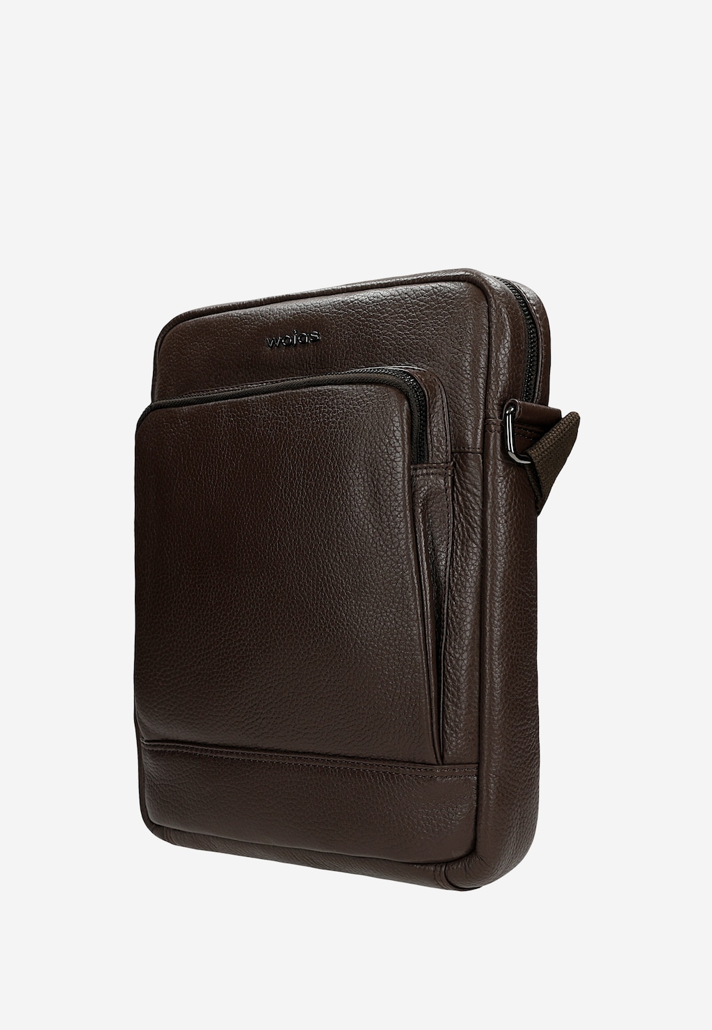 Mała skórzana torba męska w kolorze brązowym 90032-52 Widok 2