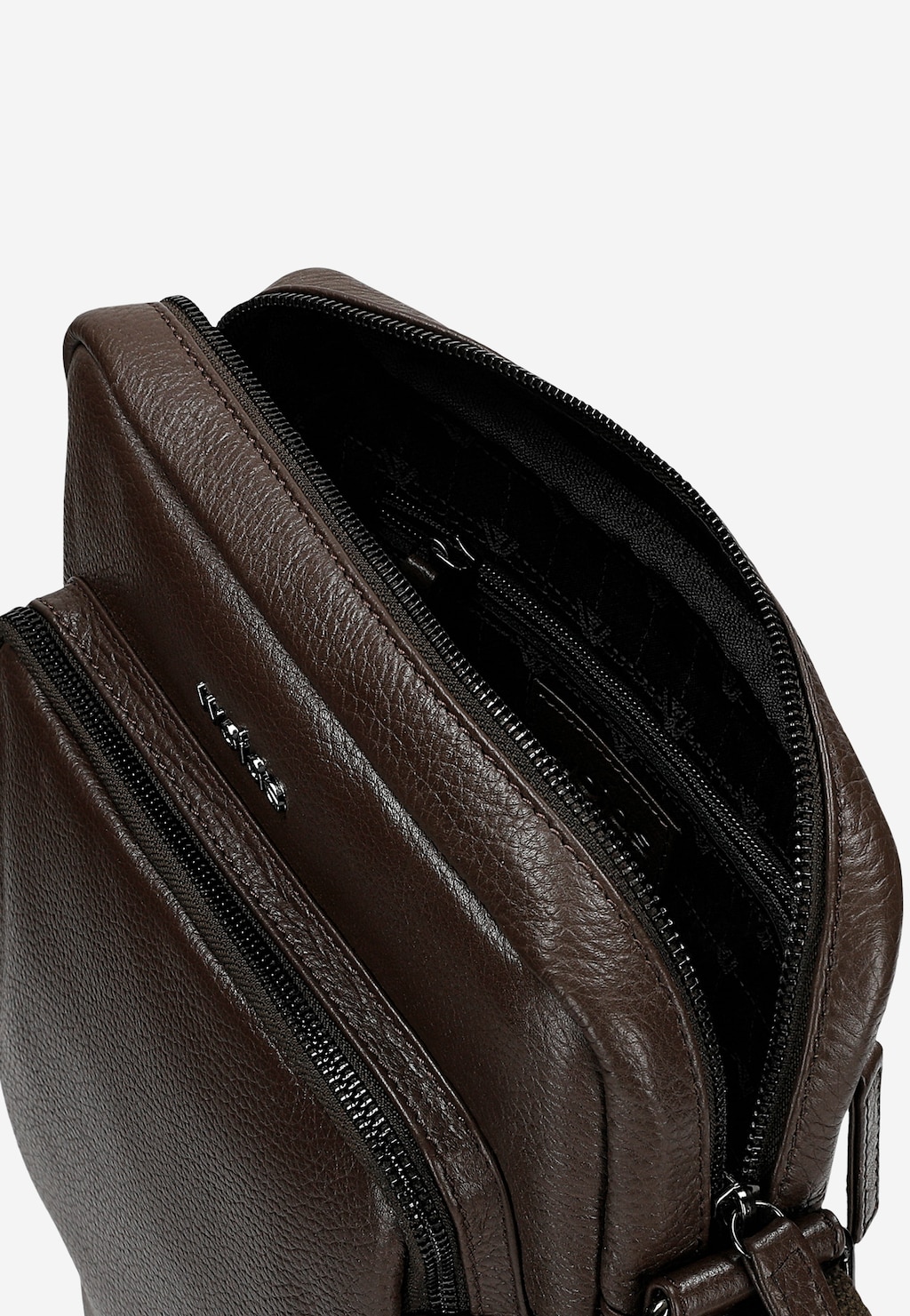 Mała skórzana torba męska w kolorze brązowym 90032-52 Widok 5