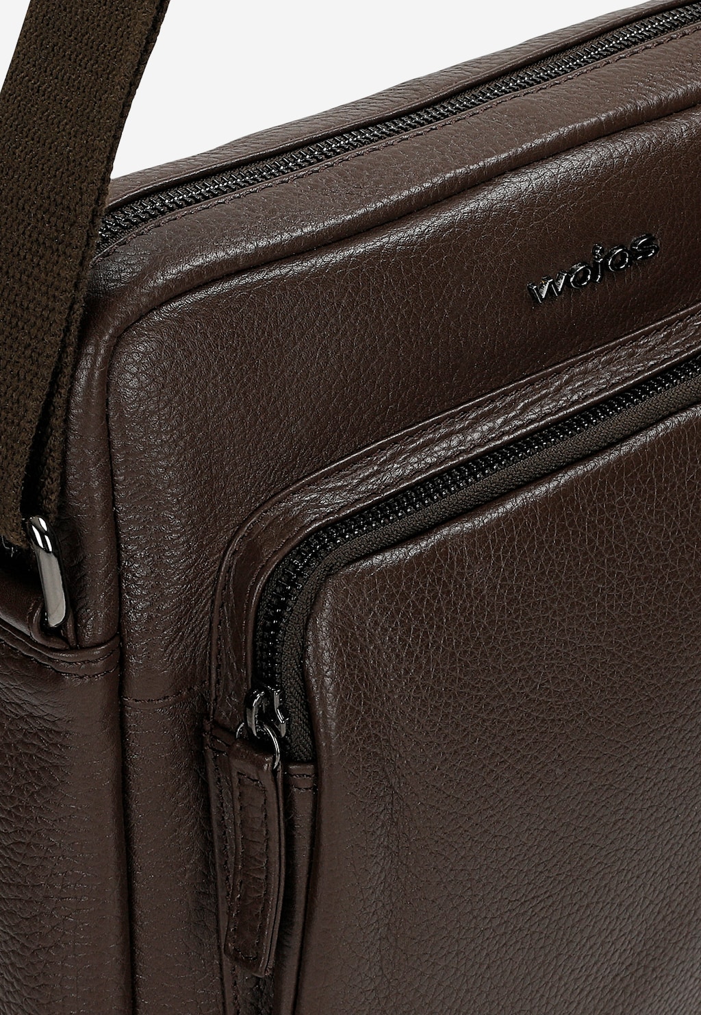 Mała skórzana torba męska w kolorze brązowym 90032-52 Widok 6