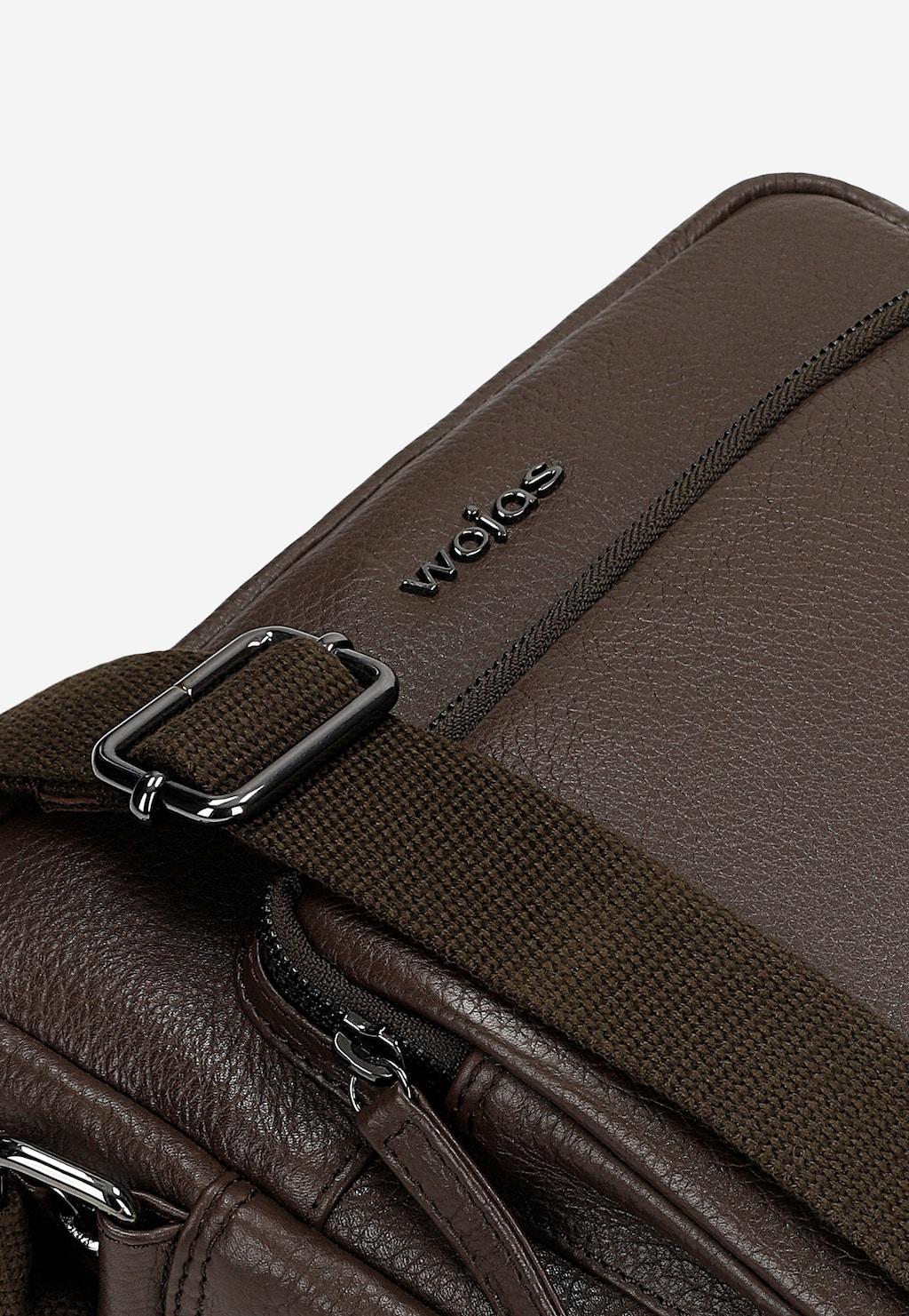 Mała skórzana torba męska w kolorze brązowym 90032-52 Widok 7