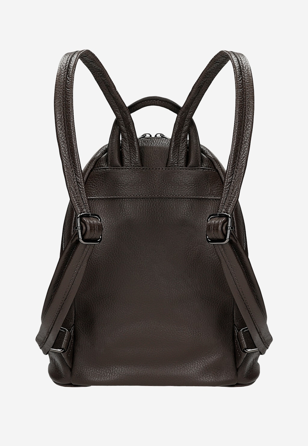 Czekoladowy skórzany plecak miejski 80253-52 Widok 3