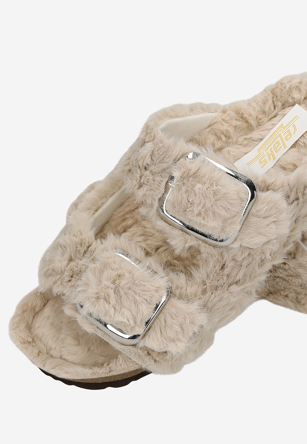 Kožešinové pantofle RELAKS na korkové podrážce R34014-14 Widok 6