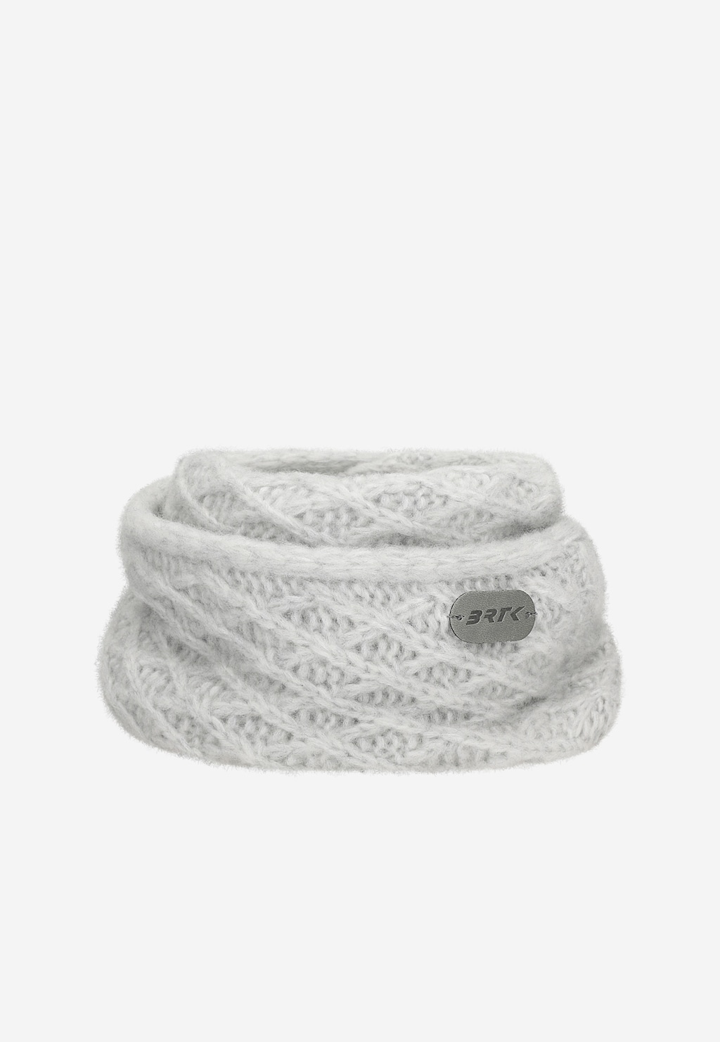 Szary zestaw BARTEK z wełną merino 85602-80 czapka z puchatym pomponem + komin Widok 3