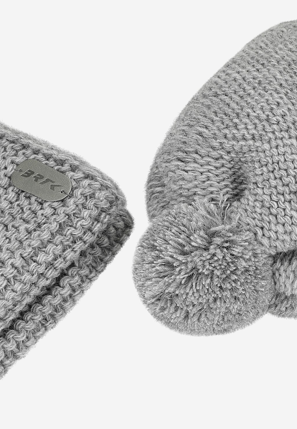 Sivý detský set BARTEK čiapka s reflexným brmbolcom + nákrčník 8560580 Widok 6