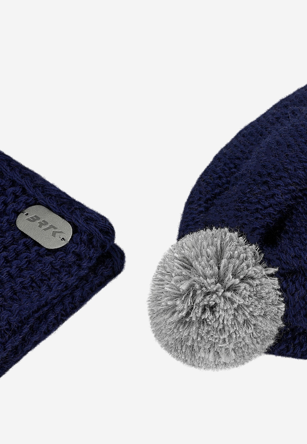 Zestaw BARTEK 85605-86 granatowa czapka z odblaskowym pomponem i komin Widok 5