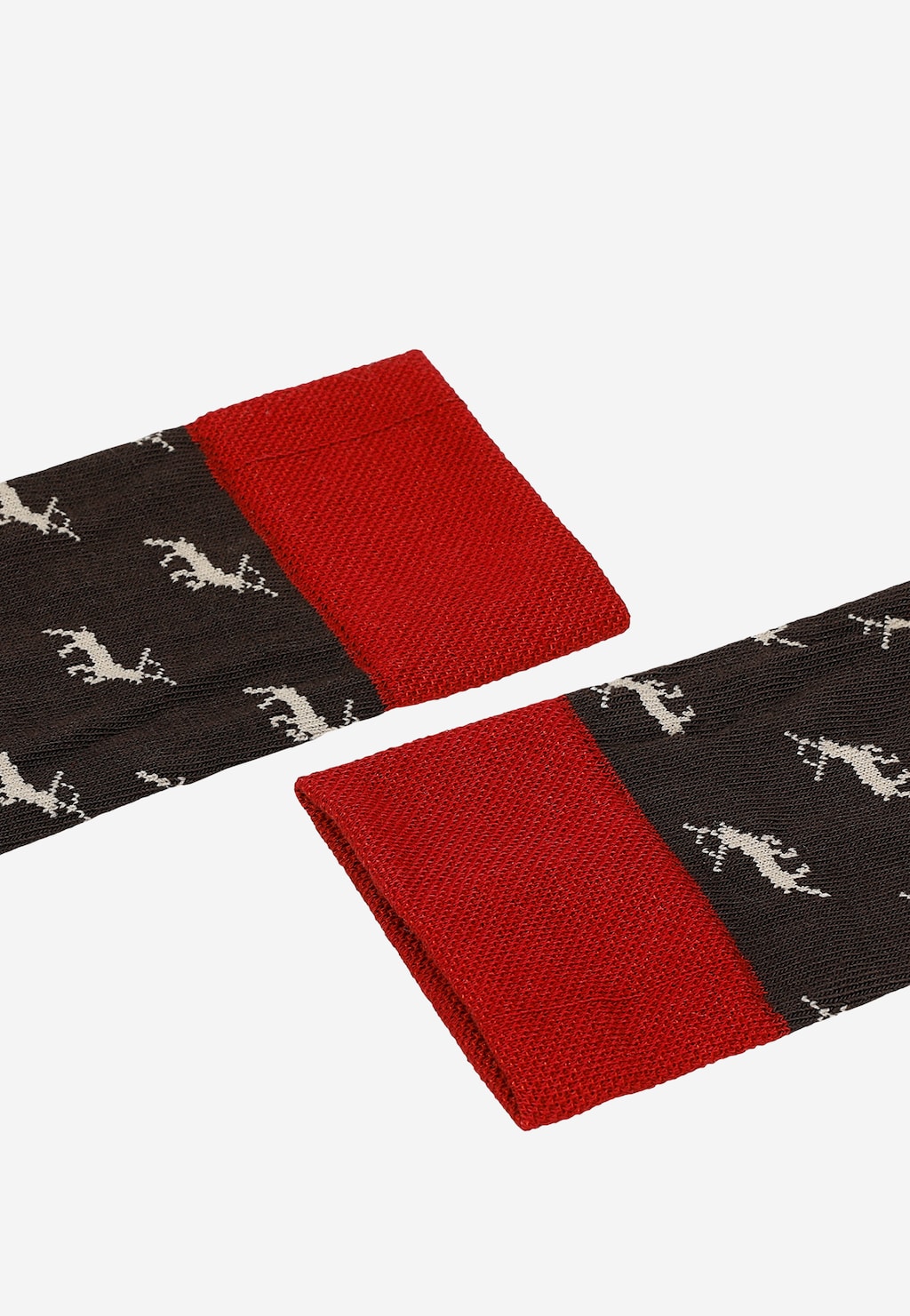 Bambusowe czekoladowe skarpety w świąteczny motyw 97060-82 Widok 2