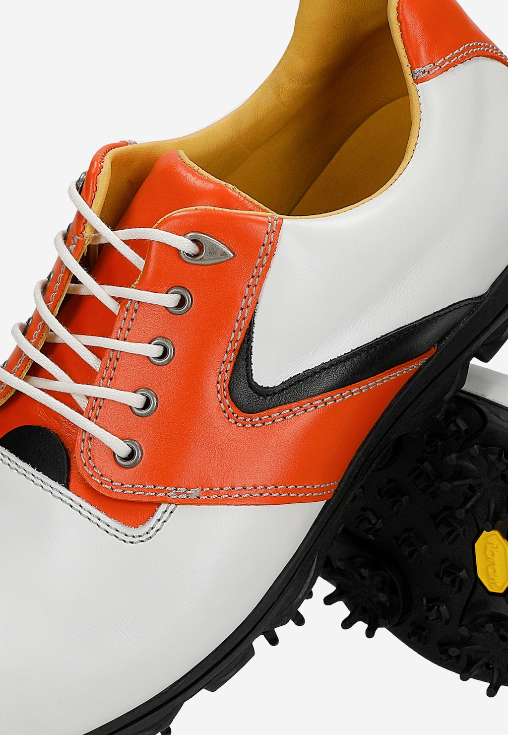 Pomarańczowe męskie półbuty golfowe 2900-56 Widok 6