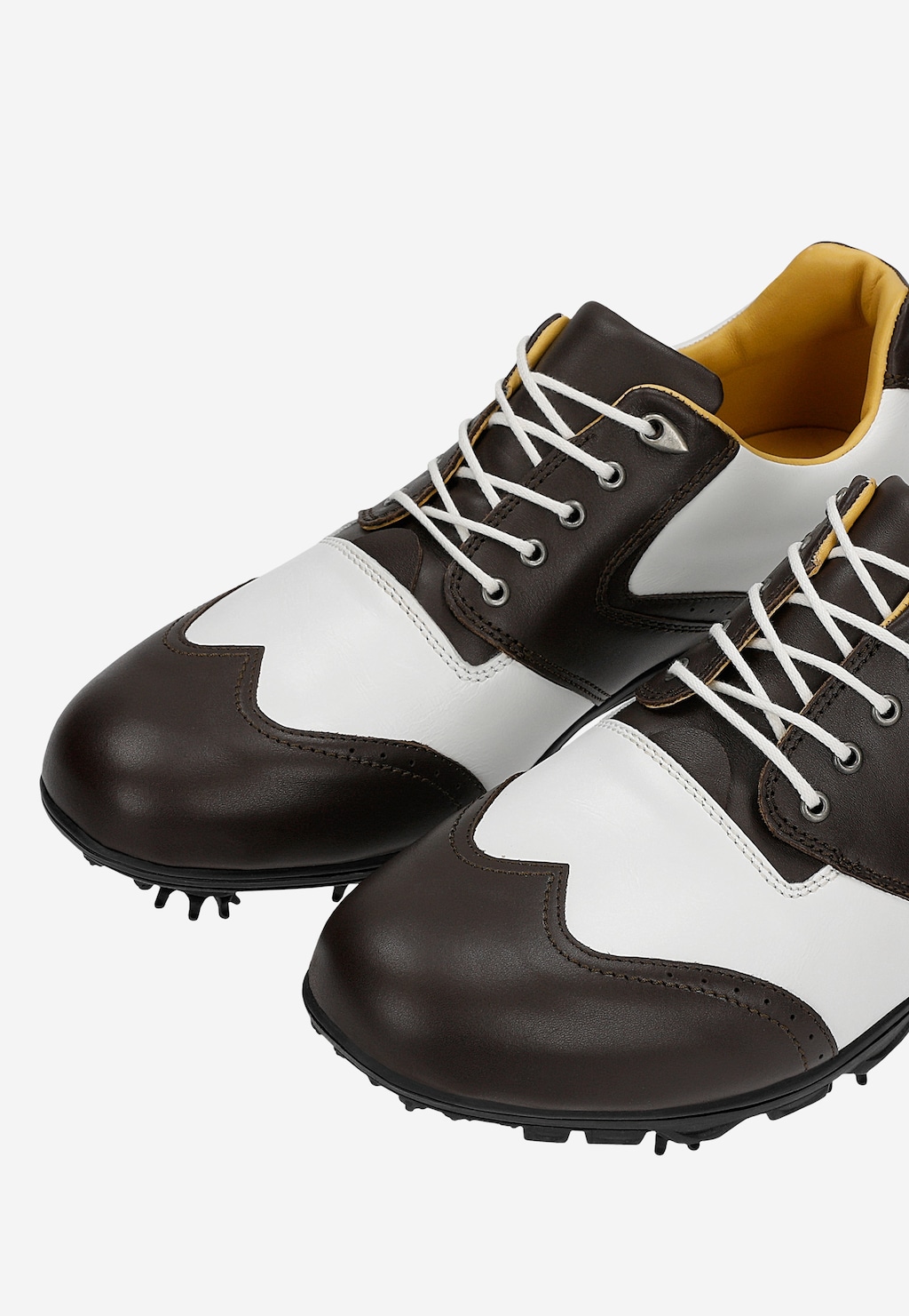 Brązowe męskie półbuty golfowe 2901-58 Widok 6