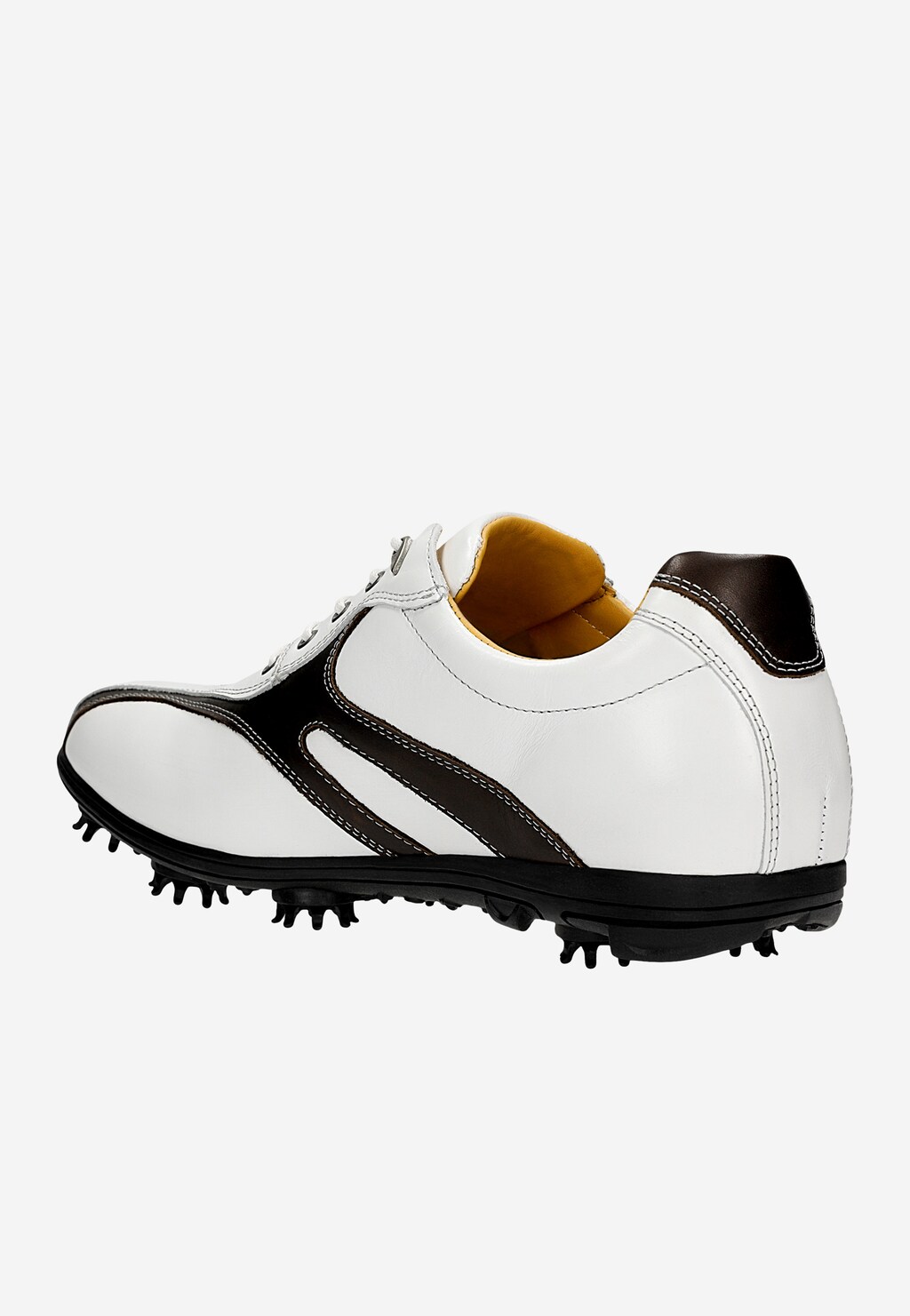 Brązowe męskie półbuty golfowe 2902-58 Widok 3