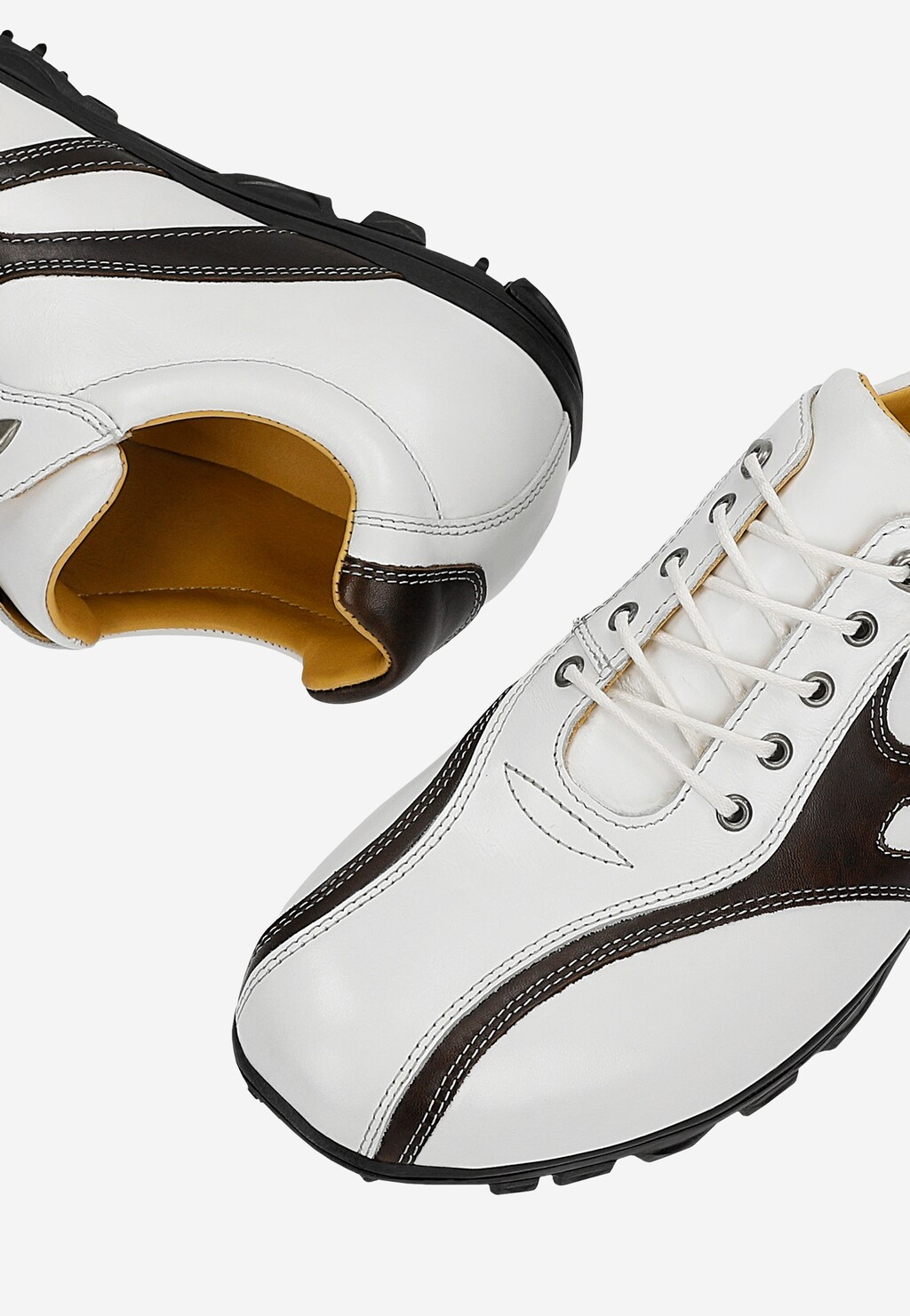 Brązowe męskie półbuty golfowe 2902-58 Widok 6