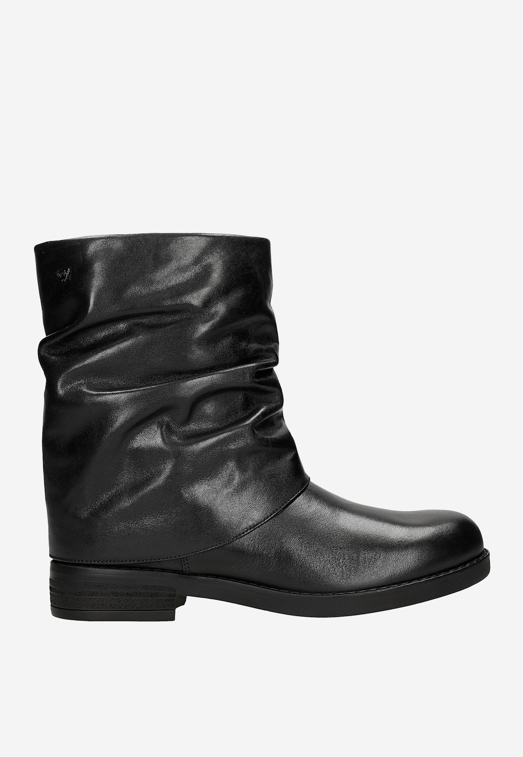 Czarne wsuwane botki damskie ze skóry naturalnej 55354-51 Widok 1
