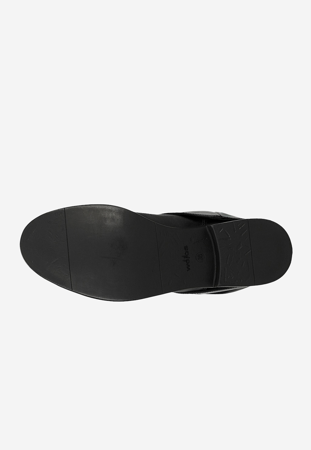 Czarne wsuwane botki damskie ze skóry naturalnej 55354-51 Widok 5